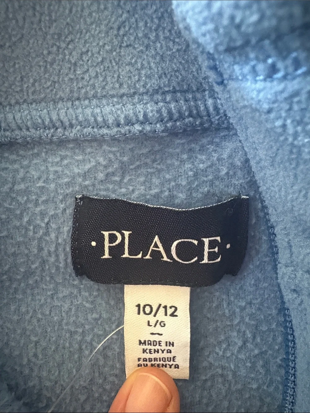 The Children's Place Blue, White & Navy Colorblock Zip-Up Fleece